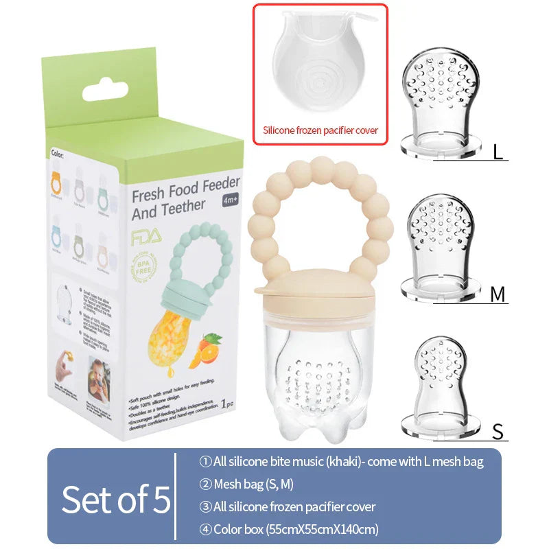 Fruit Teether for Babies – Safe Chewing & Learning to Eat Independently (Buy 1 Get 1 FREE Promotion)