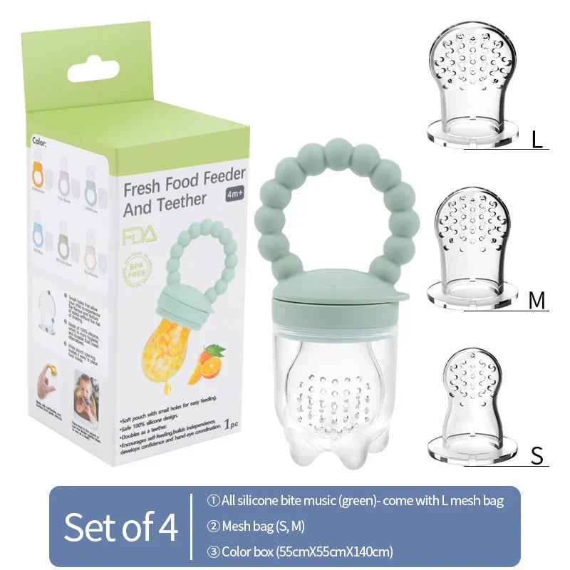 Fruit Teether for Babies – Safe Chewing & Learning to Eat Independently (Buy 1 Get 1 FREE Promotion)