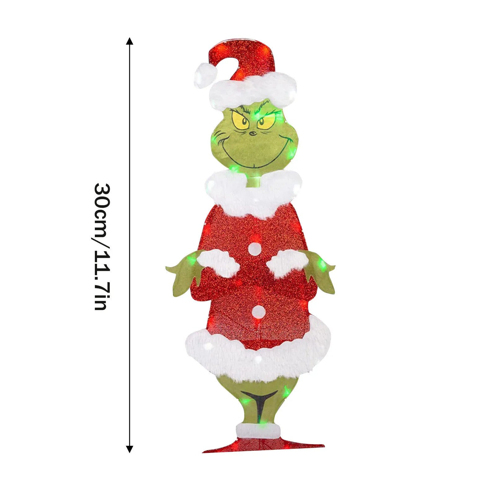 Grinch Christmas Decoration - Cheerful Garden Lighting for the Holidays