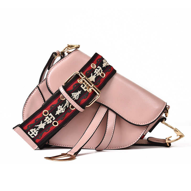 Sandsberg - luxurious women's shoulder bag - exclusive PU leather saddle bag