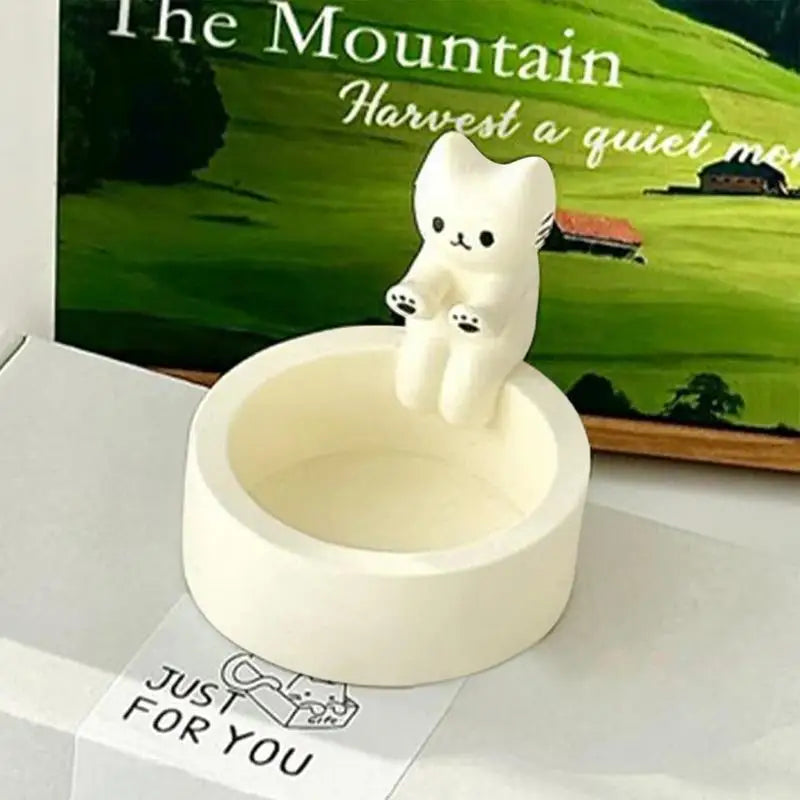 Cat Candle Holder - Charming Holder with Cute Cat for Cosy Moments