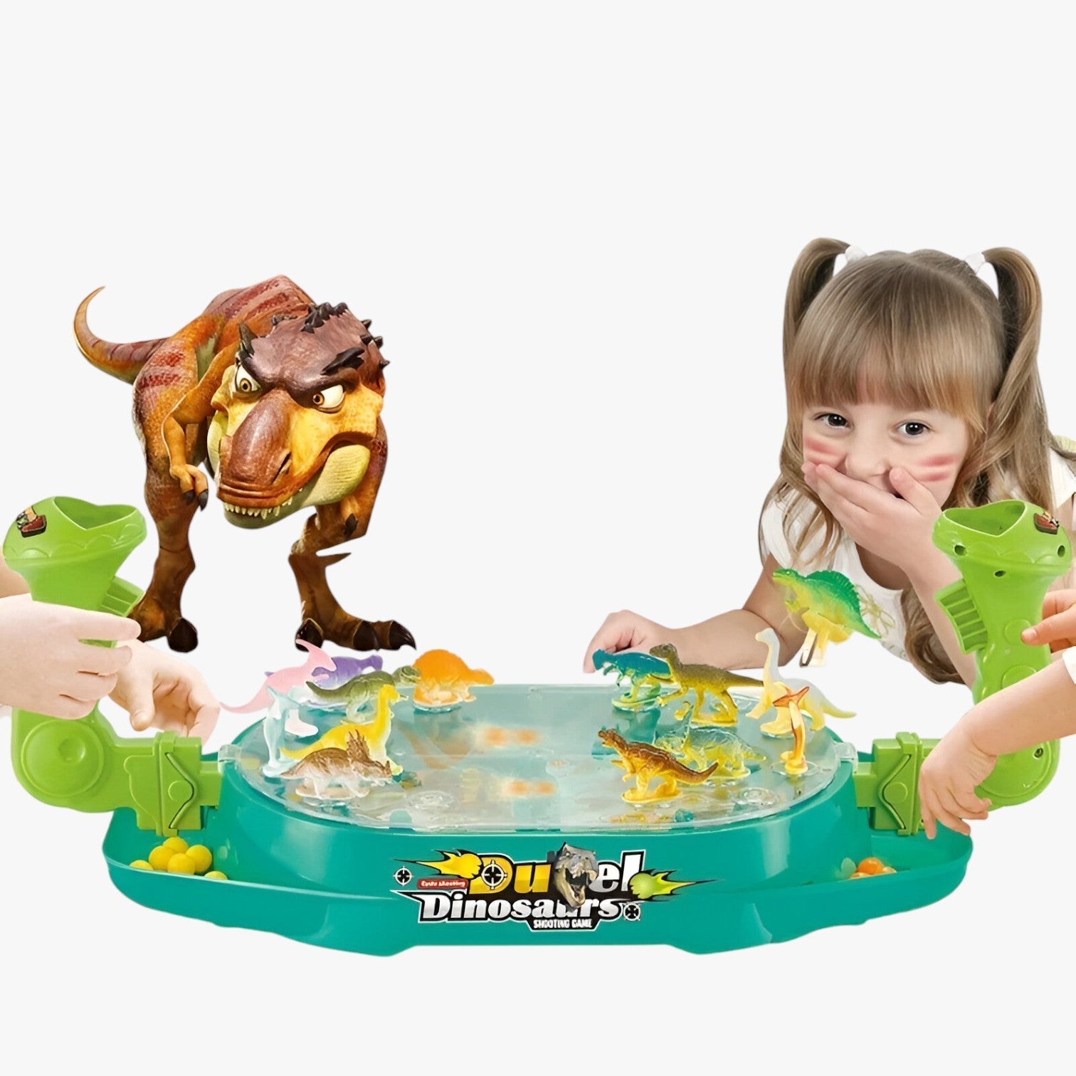 Catapult Fun DinoShot – Skill Game for Two with Learning Factor