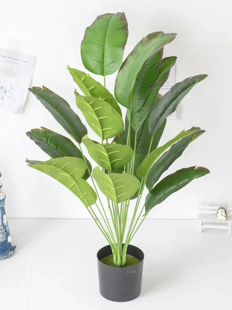 Artificial Plants Large Tropical Palm Tree Faux Banana Plants