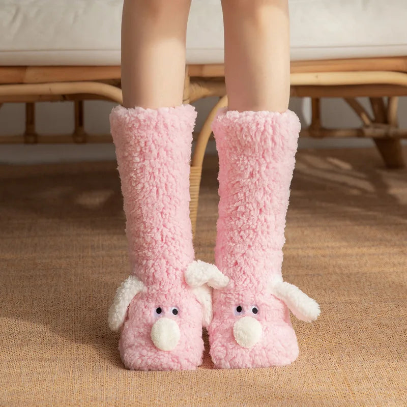PupHaven Warmth Socks | Fluffy Sherpa socks with playful dog-themed designs