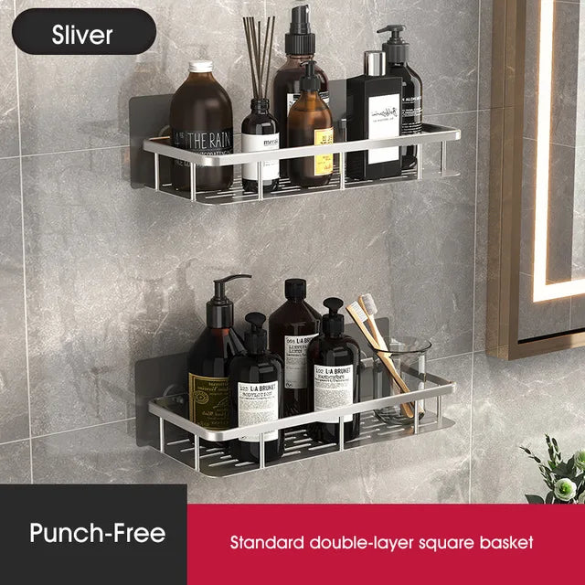 Bathroom Corner Shelf Without Drilling – Stylish and Practical Solution for Shower Storage