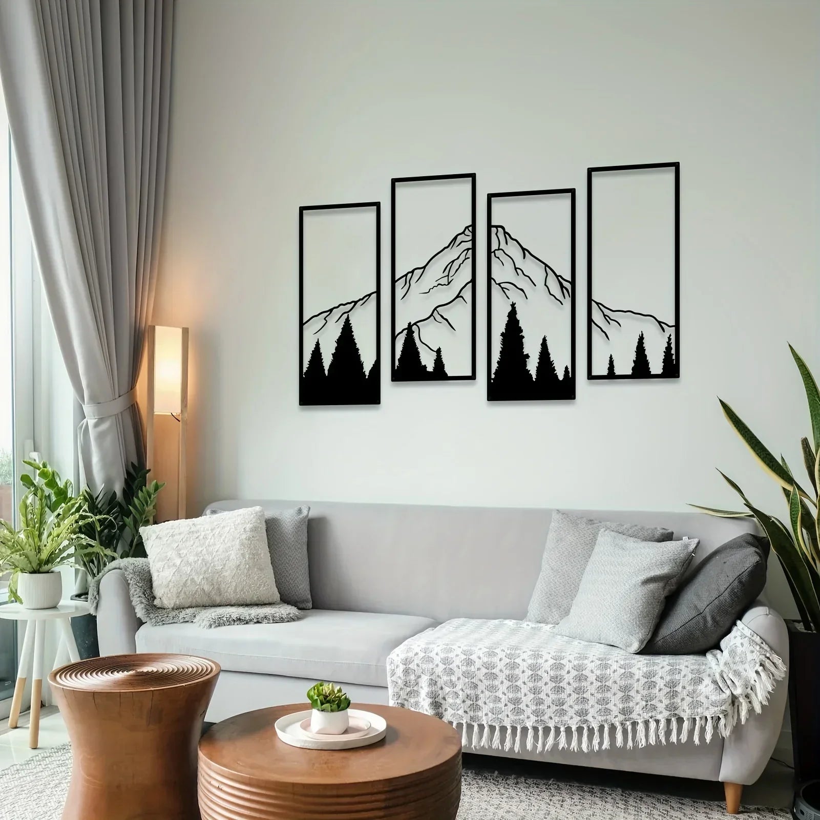 Majestic Mountains Wall Art – Four-Piece Art Set