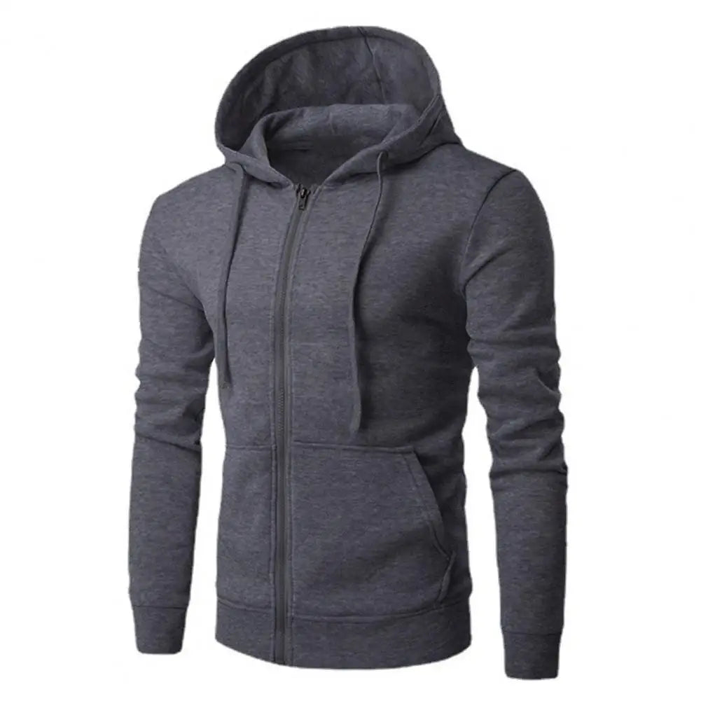 FlexGear Autumn Men's Hoodie Sweatshirt Slim Fit Long Sleeve | Hoodie | Casual Sweatshirt with Zip Closure, Fashion Jacket for Men