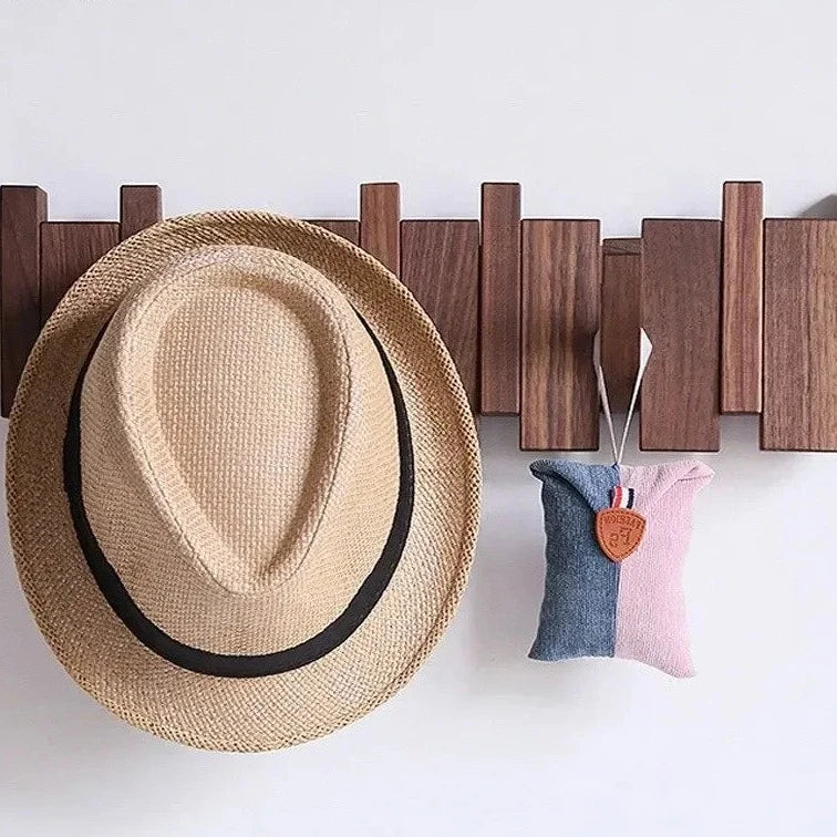 OpulenceHook Magnetic Wall Hanger | Elegant wooden hooks for stylish entryway storage