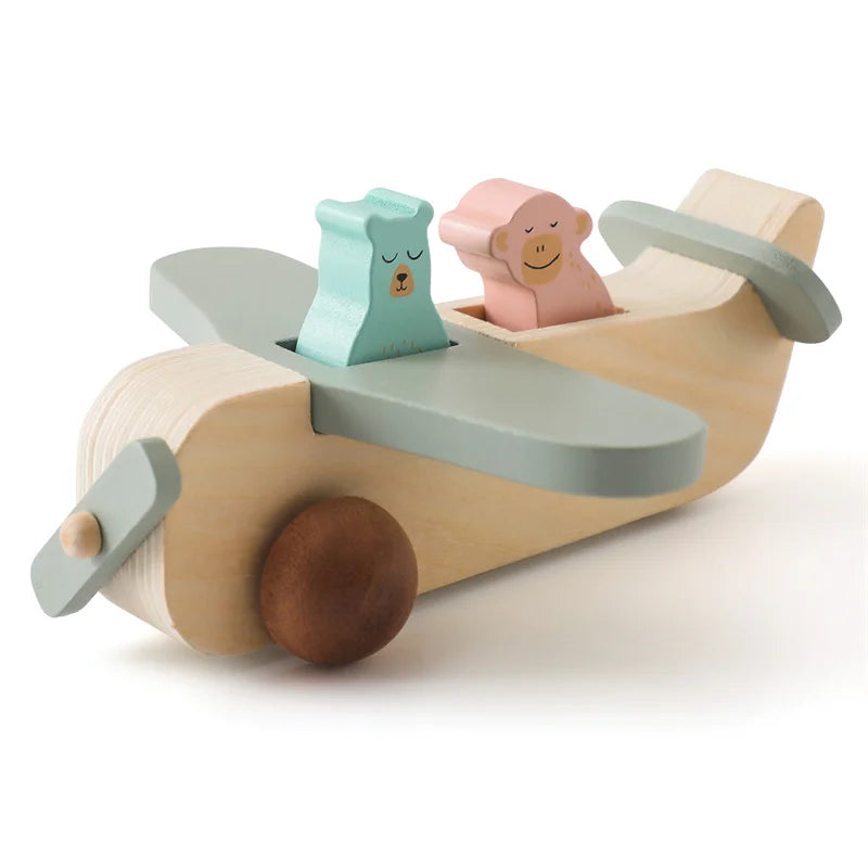 Creative Wooden Airplane Toy – For Hours of Playful Fun