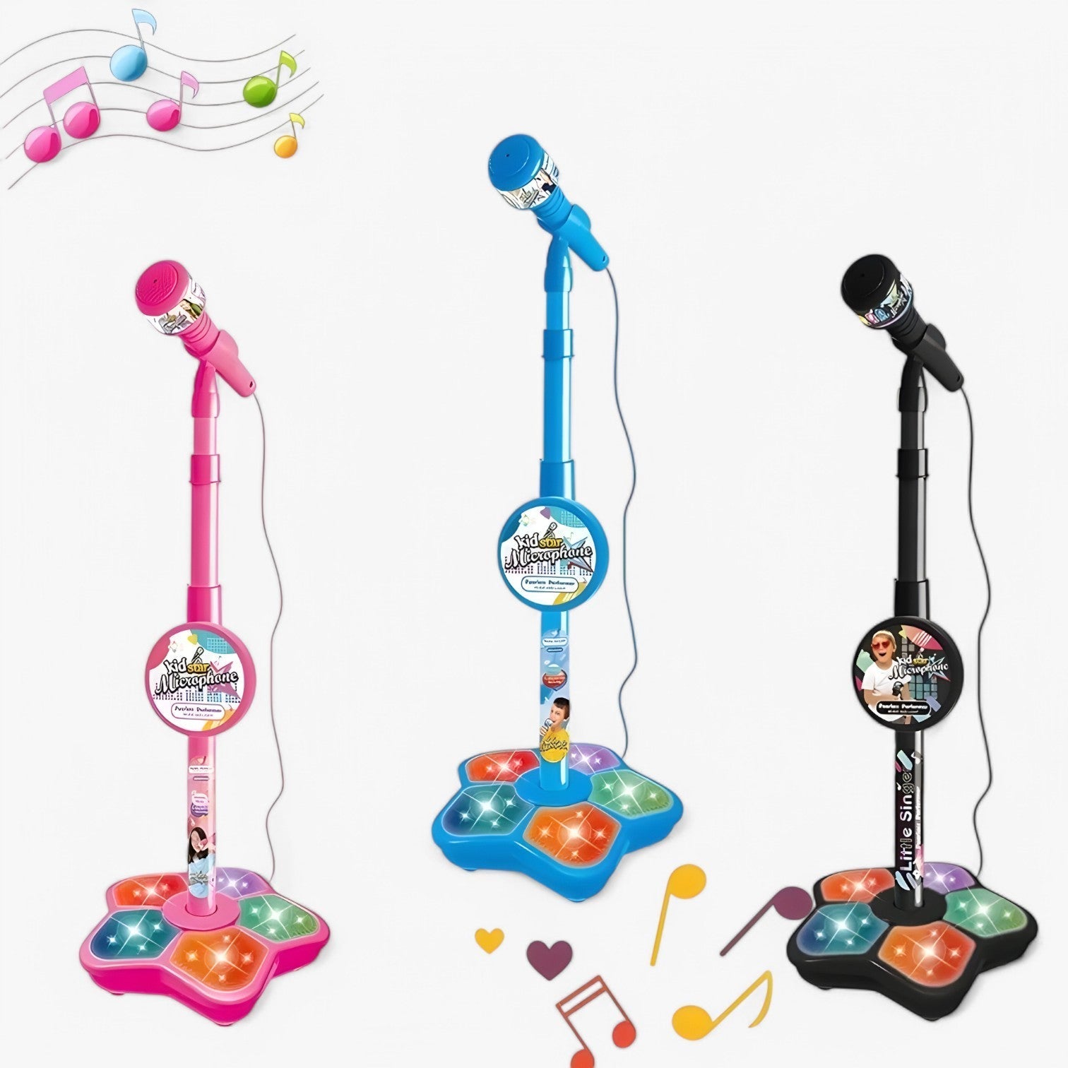 Children's Microphone with Height-Adjustable Stand – SoundFun Stage
