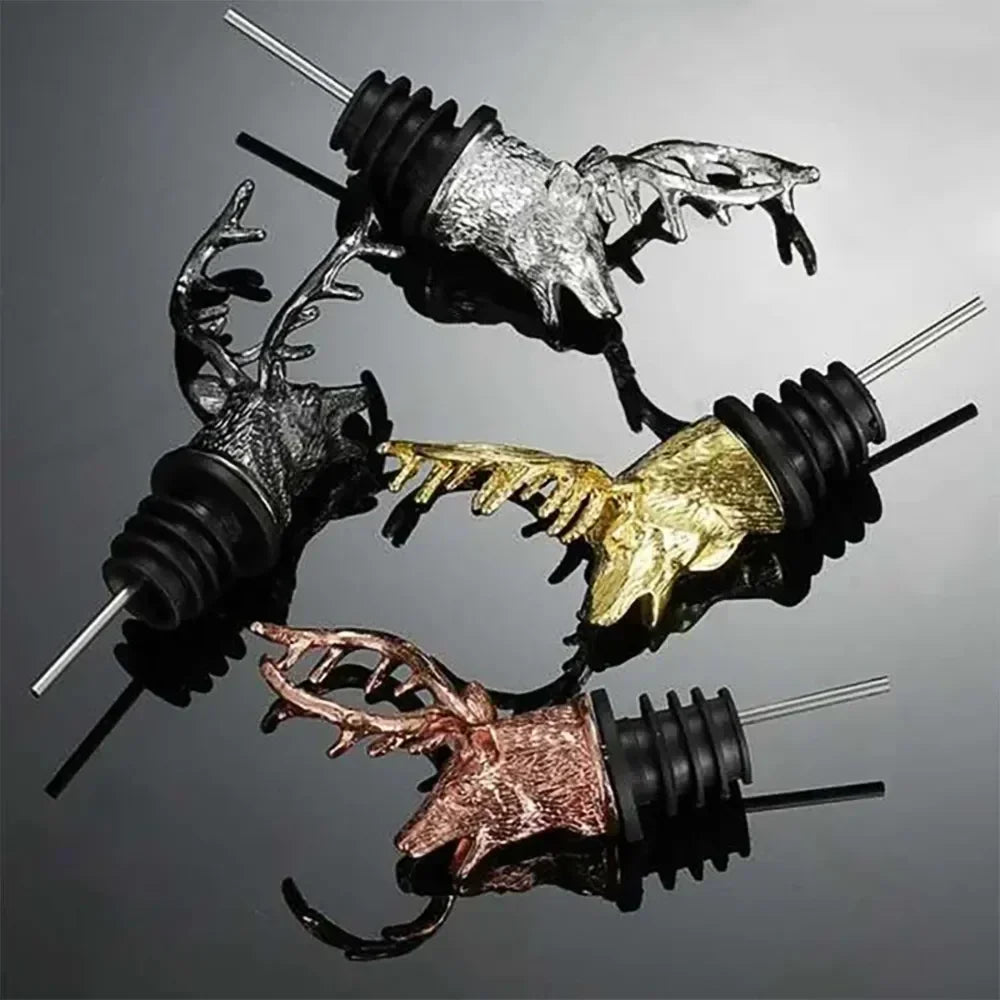 Stag Head Wine Pourer - Elegant and Functional