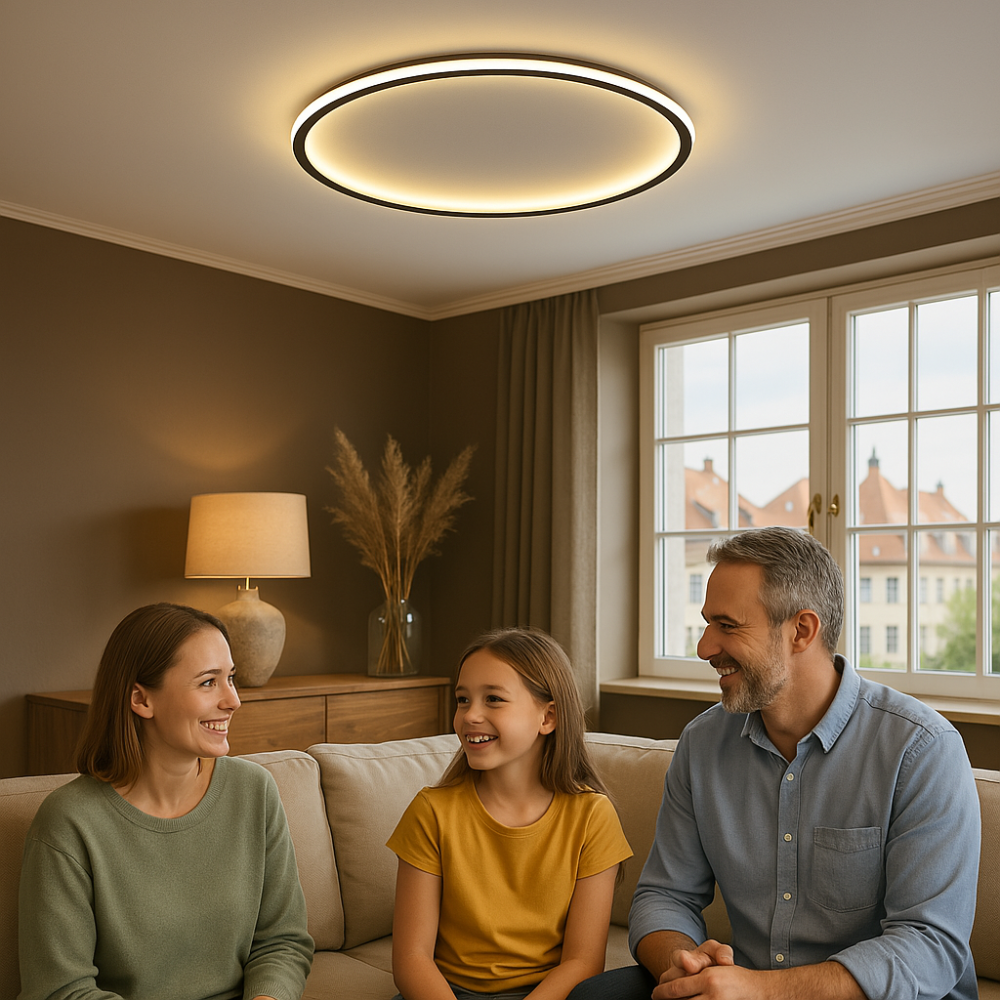 Scandinavian LED Ceiling Light – Modern, Dimmable & Stylish for Living Room, Dining Room & Hallway
