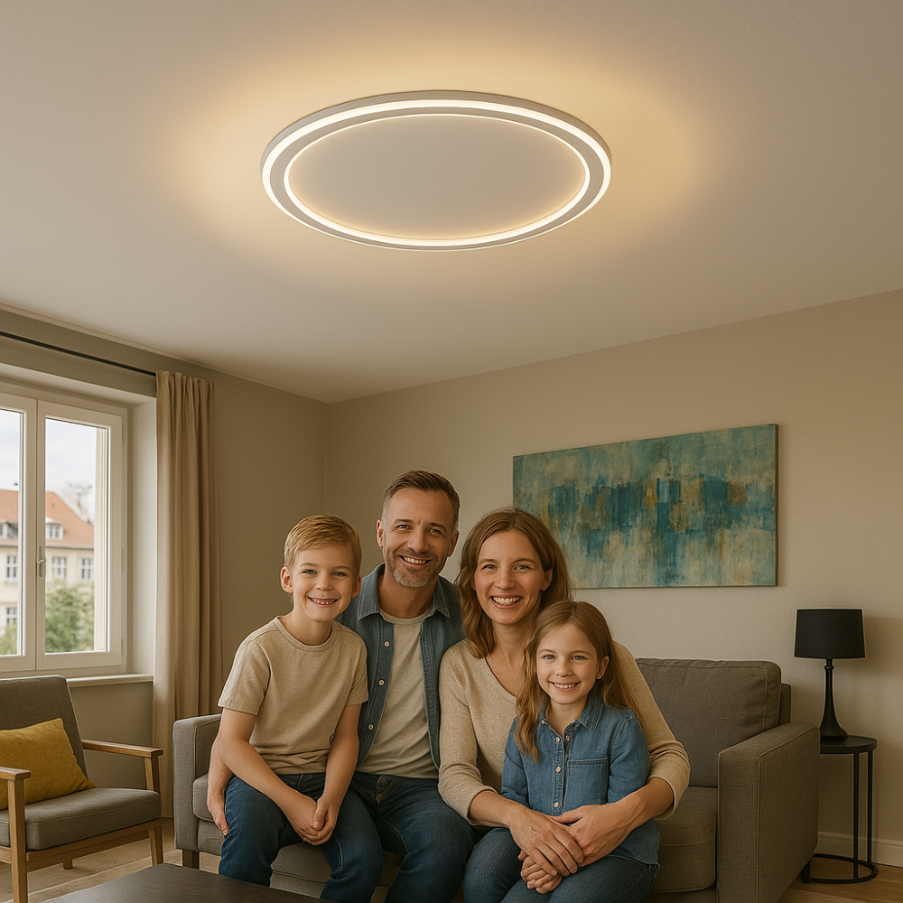 Scandinavian LED Ceiling Light – Modern, Dimmable & Stylish for Living Room, Dining Room & Hallway