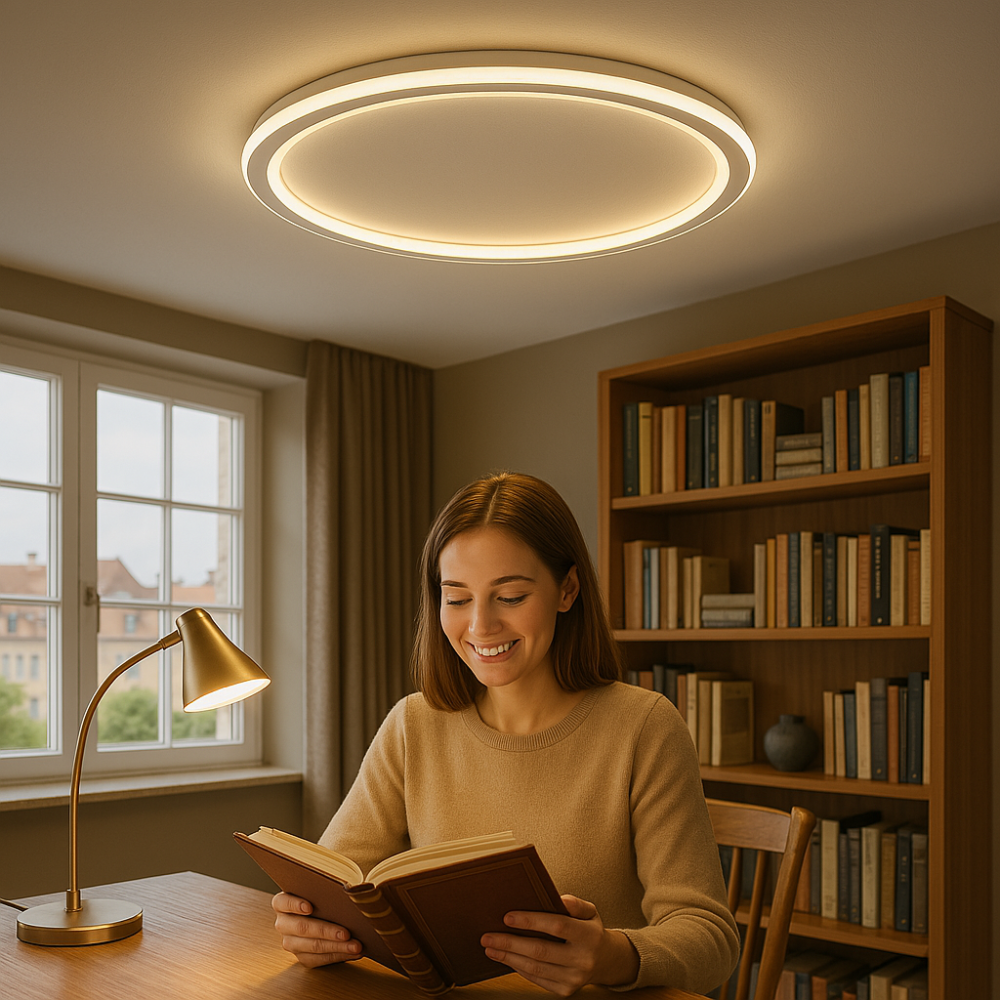 Scandinavian LED Ceiling Light – Modern, Dimmable & Stylish for Living Room, Dining Room & Hallway