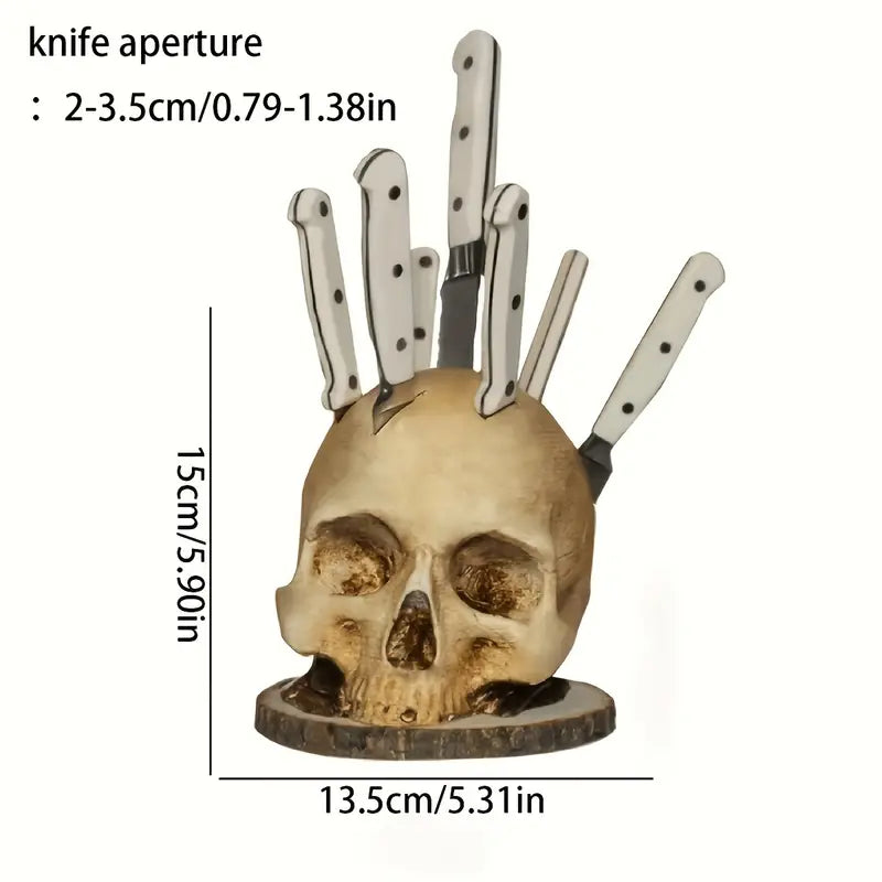 BladeSkull - Unique Skull Holder for Kitchen Knives