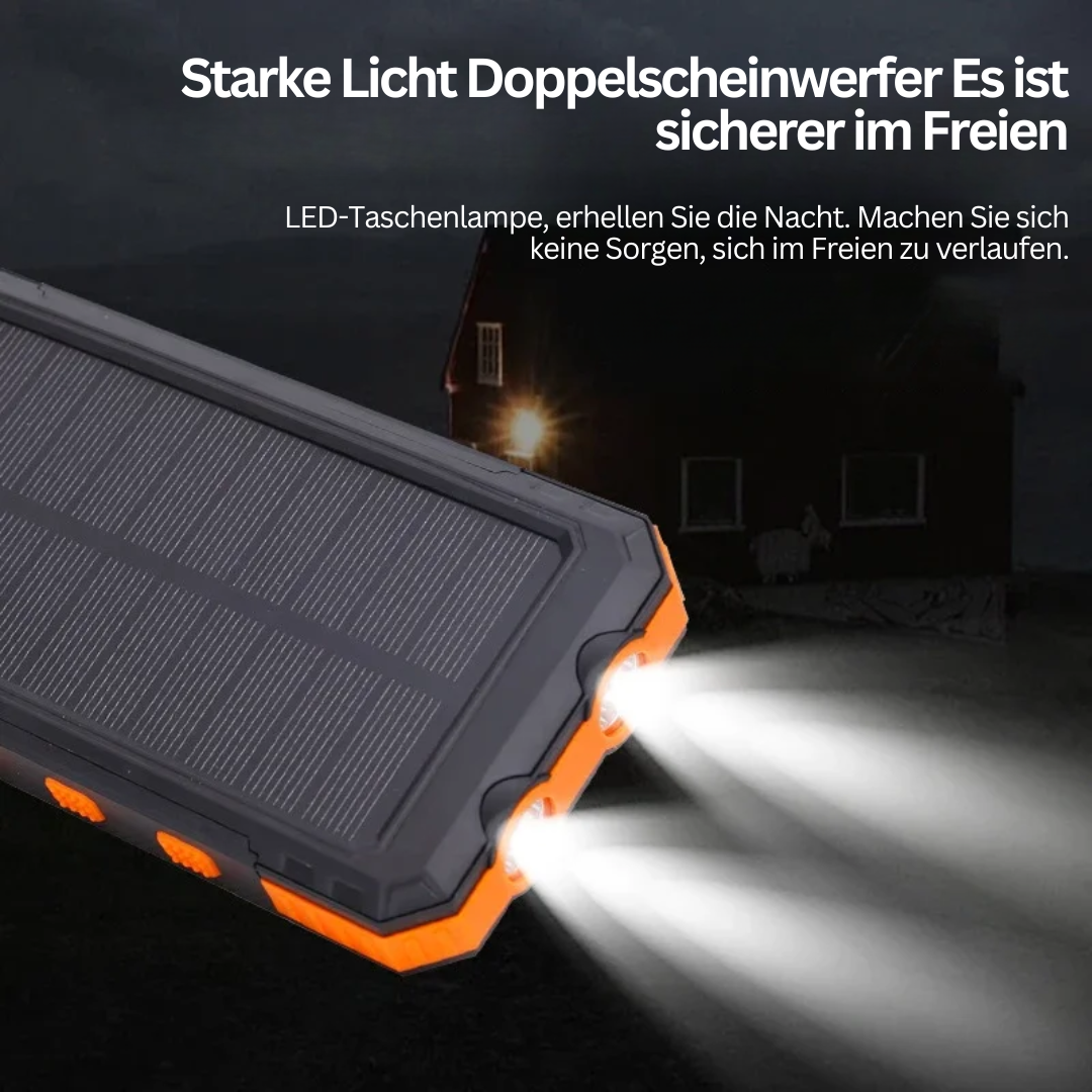 Solar-Powered Power Bank with Torch – SolarCharge Pro
