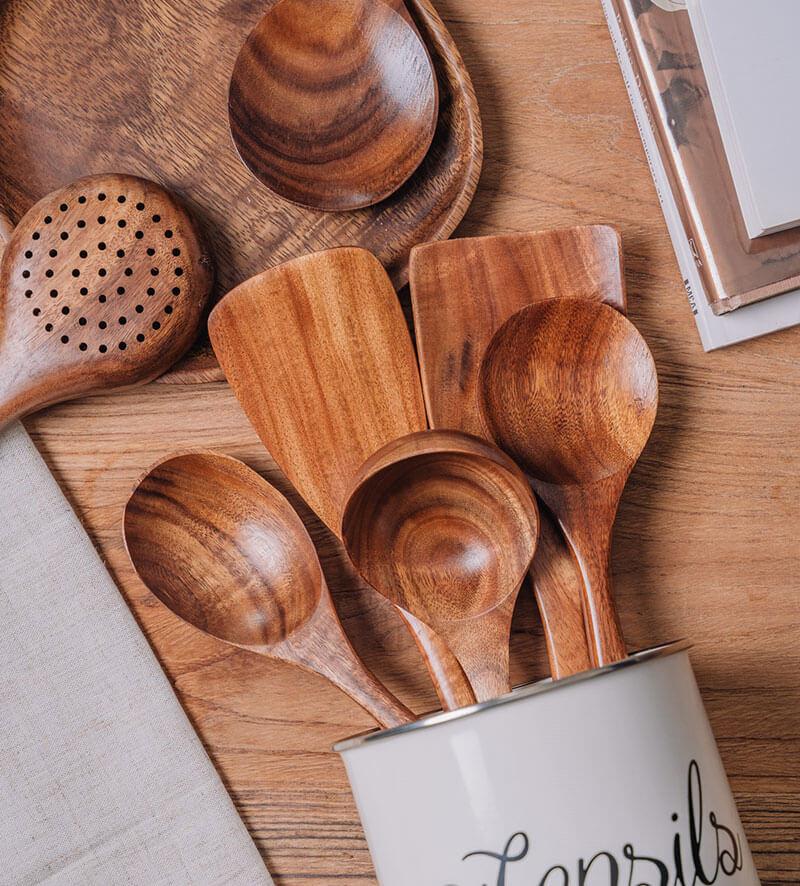 Natural Wooden Kitchen Set – Sustainable and Stylish Cooking