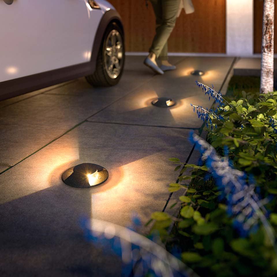 RadiancePro Buried LED Spotlights | Weatherproof floor lighting for walkways & landscapes
