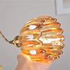 Opaliere Retro Flower Pendant Lamp | Handcrafted glass hanging light with warm glow for bedroom, bar, and restaurant ambiance