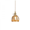 Opaliere Retro Flower Pendant Lamp | Handcrafted glass hanging light with warm glow for bedroom, bar, and restaurant ambiance