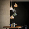 Opaliere Retro Flower Pendant Lamp | Handcrafted glass hanging light with warm glow for bedroom, bar, and restaurant ambiance