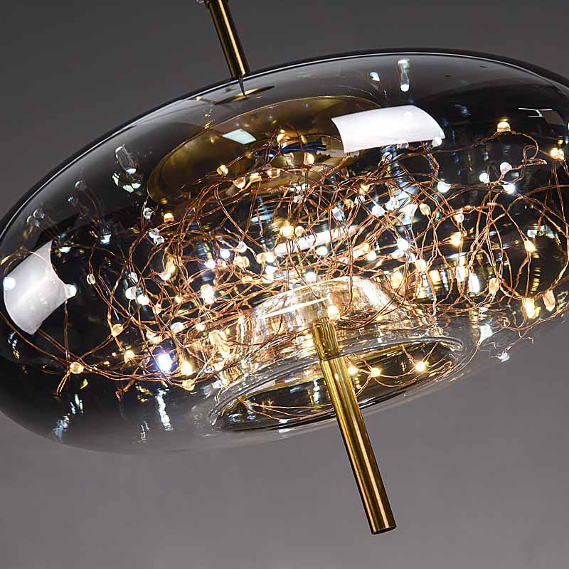 AstraGlow Modern Suspension Light | Luxury LED Bedside Hanging Lamp