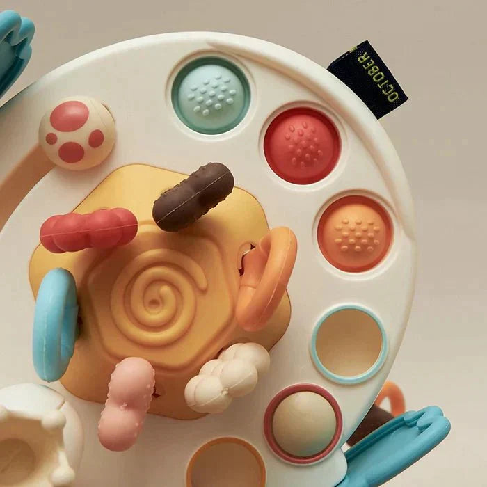 Juno Sensory UFO Toy – Pull & Discover Activity Toy for Babies