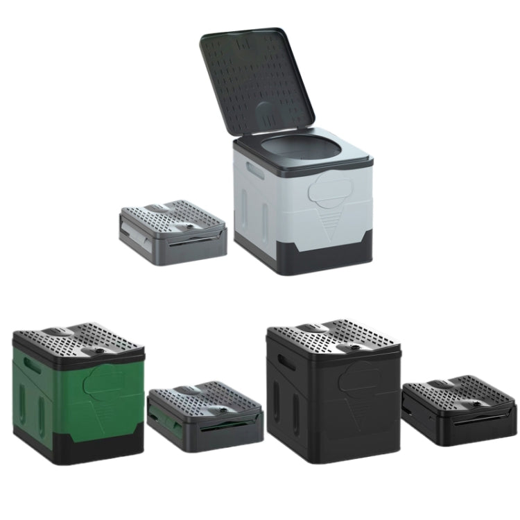 Sandsberg | Auto Folding Portable Toilet Outdoor Emergency Mobile Toilet (Dark Grey)