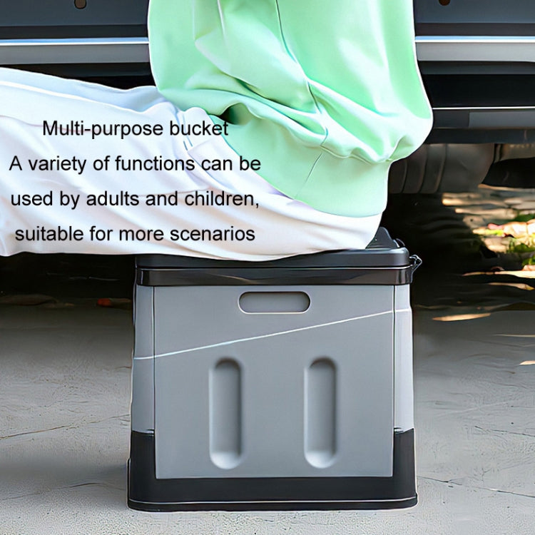 Sandsberg | Auto Folding Portable Toilet Outdoor Emergency Mobile Toilet (Dark Grey)