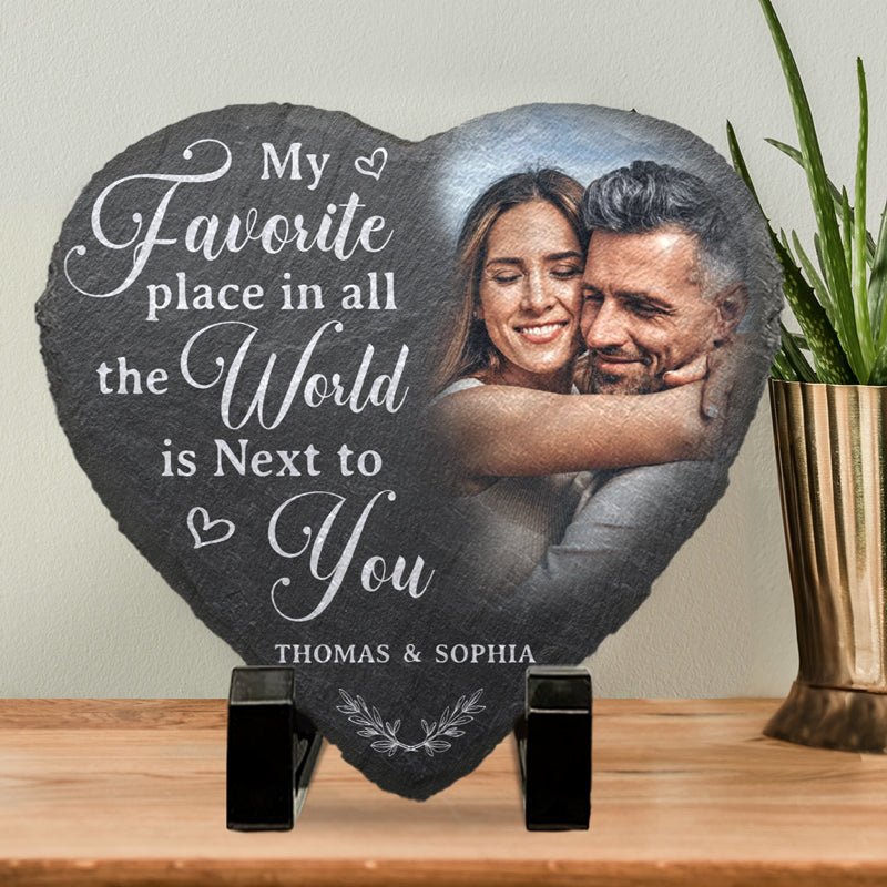MemoryEtch Custom Slate Display | Stylish slate with vivid, waterproof engraving