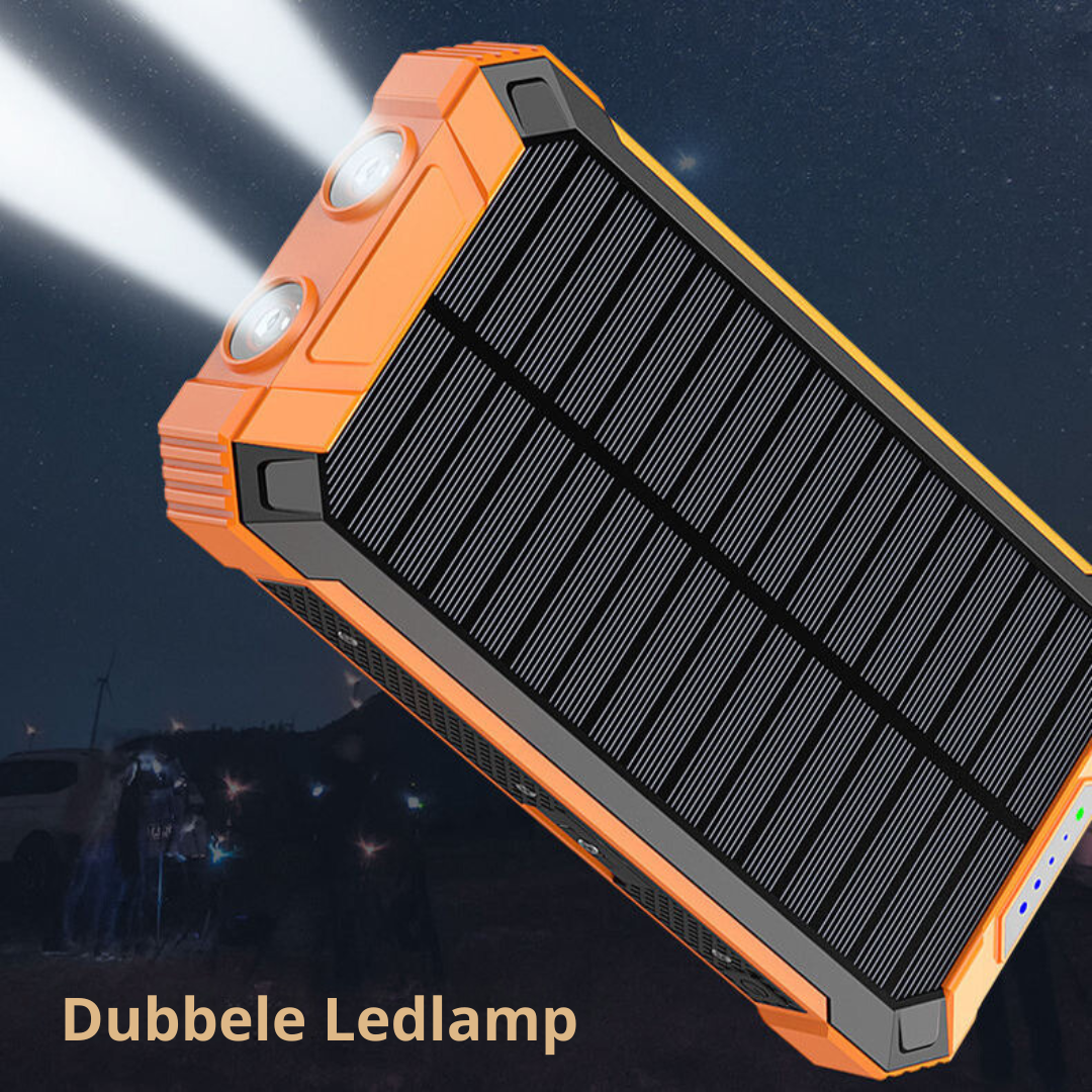 ChargeMaster Solar Powerbank | High-Capacity Portable Charger for Active Lifestyles