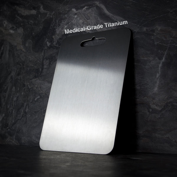 Titanium Cutting Board Without BPA or Microplastics - PureSteel