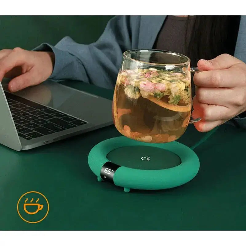 GlowMug Precision Heat Pad | Adjustable temperature mug warmer for home and office