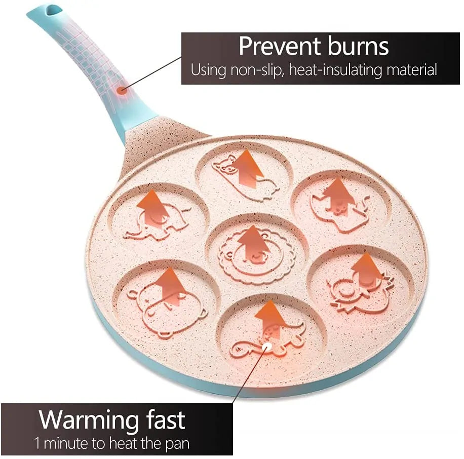 Animal-Shaped Pancake Pan for Kids with Non-Stick Coating – 26 cm