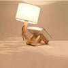 TechnoWood Robot Desk Lamp | Creative wooden reading light for home & office