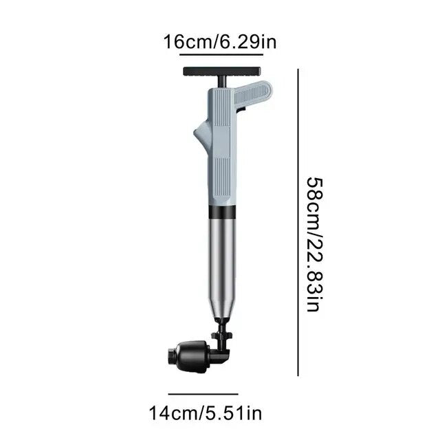 HydroBlast Premium Drain Unclogger | Eco-friendly high-pressure plunger for all types of drains