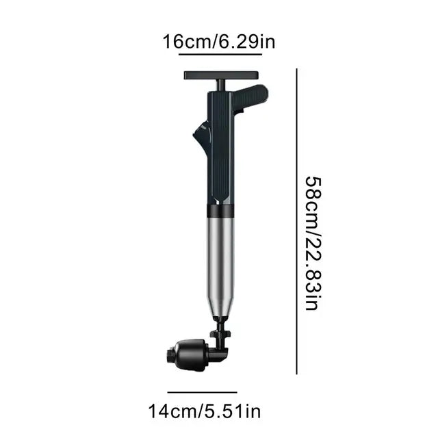 HydroBlast Premium Drain Unclogger | Eco-friendly high-pressure plunger for all types of drains
