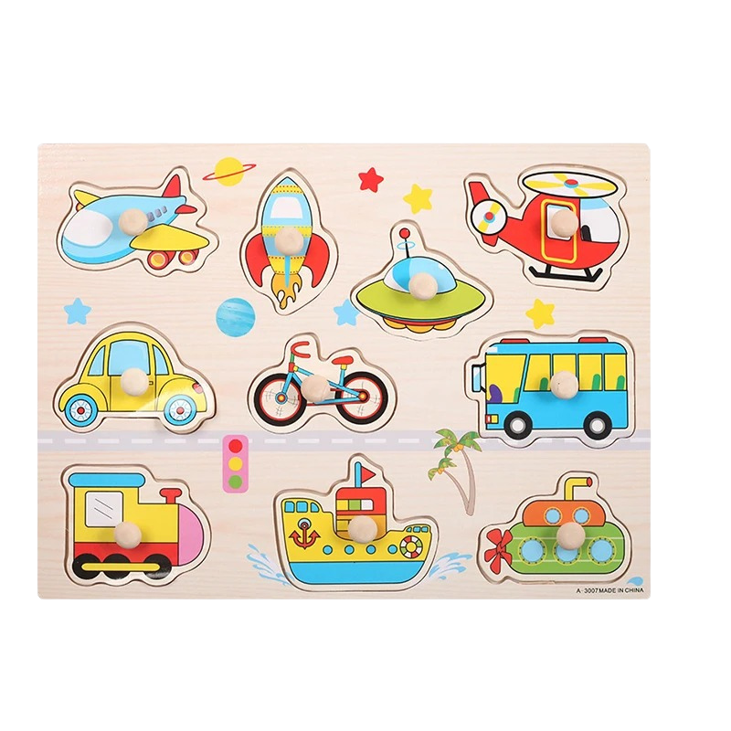 Wooden Puzzles - Educational Play Experience with Various Themes