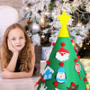 Felt Christmas Tree for DIY Decorating – with 30 Decorative Elements