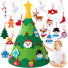 Felt Christmas Tree for DIY Decorating – with 30 Decorative Elements