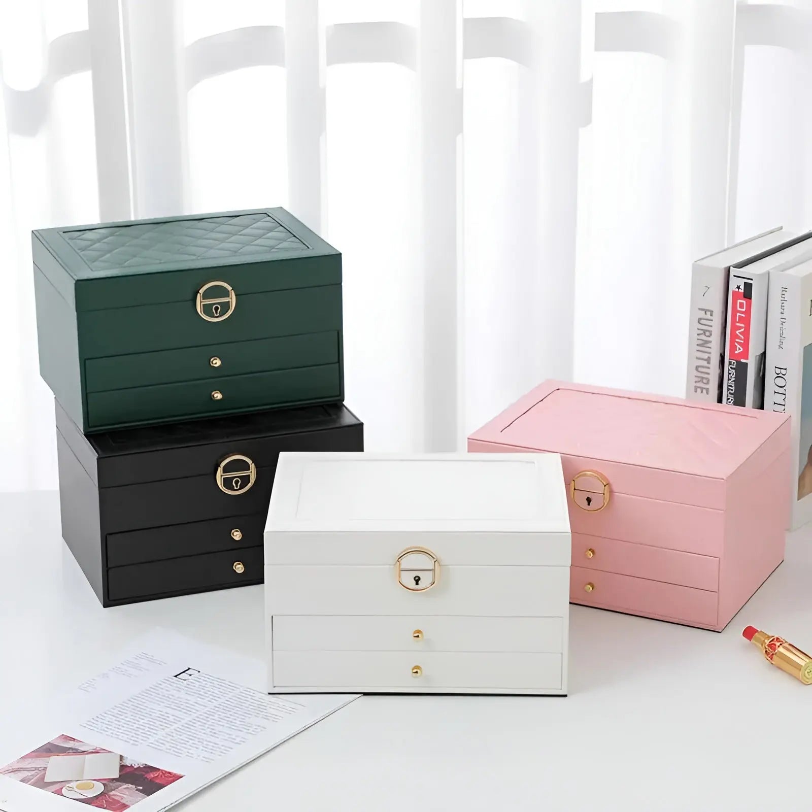Luxurious Multi-Layered Jewellery Box – EleganceBox