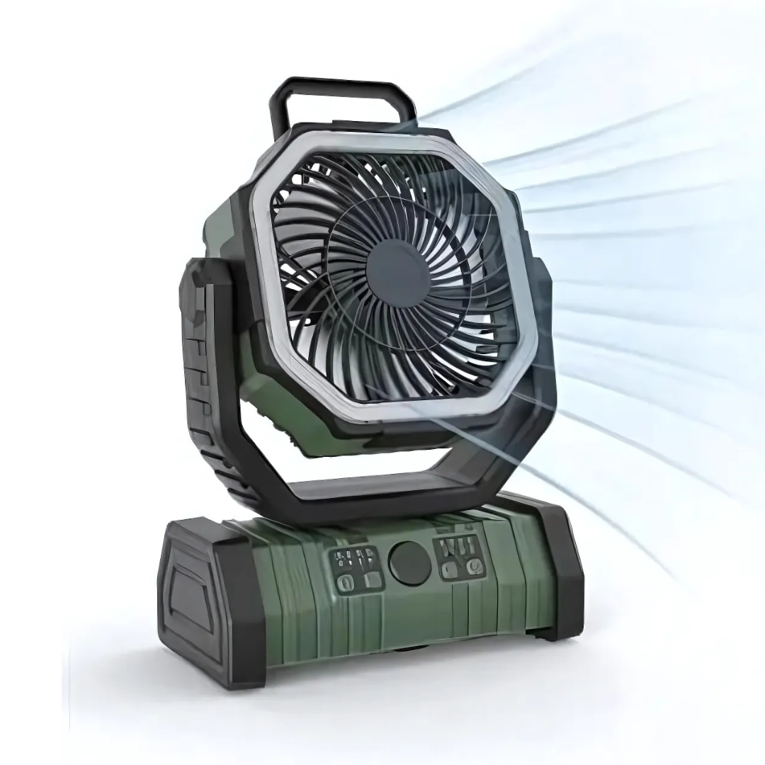 Camping Fan - 3-in-1 - LED - Wireless