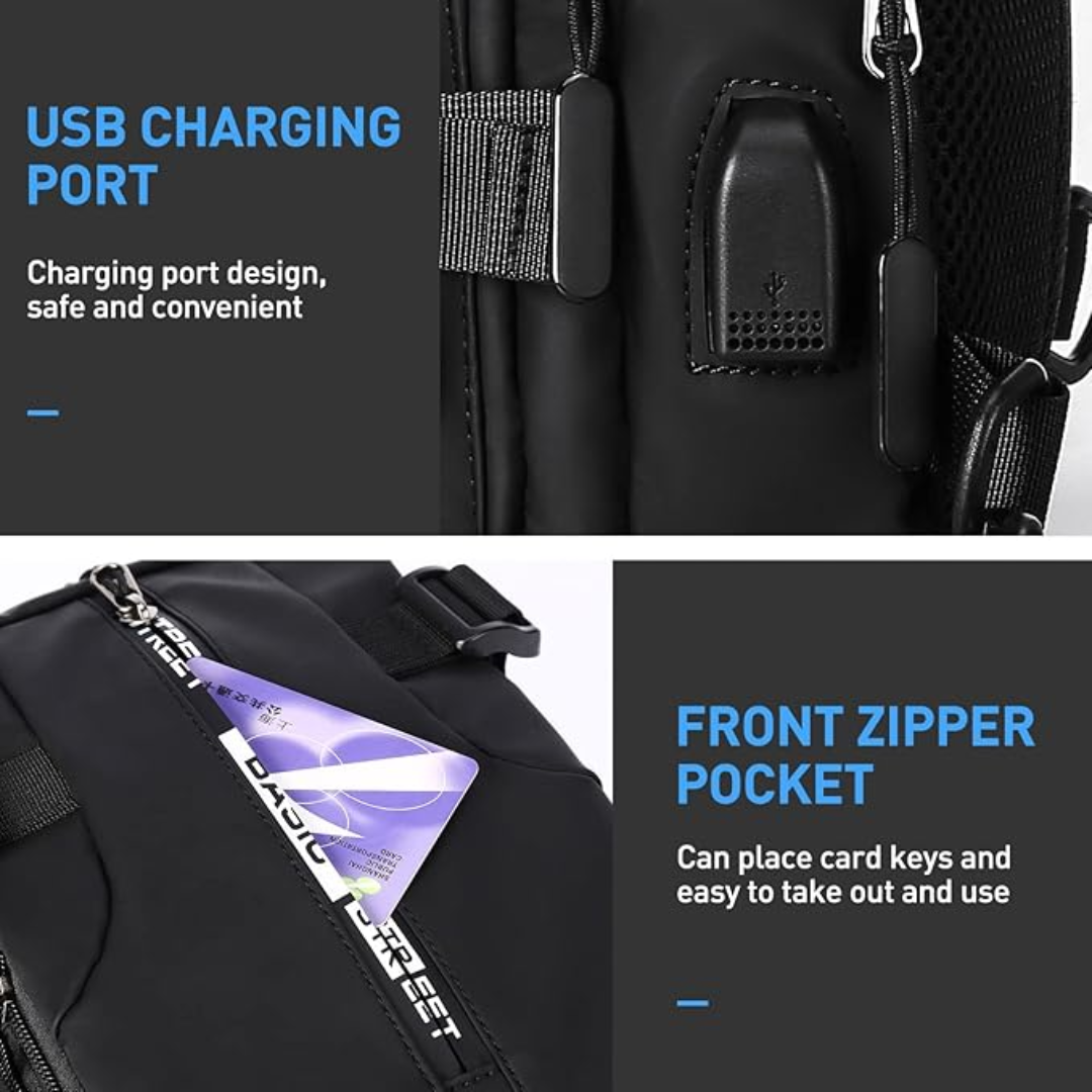 Compact Crossbody Sling Backpack – UrbanLite
