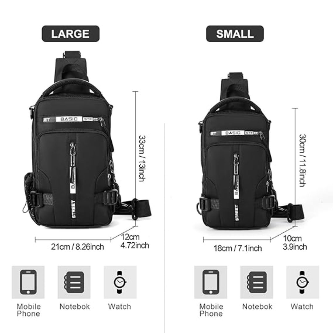 Compact Crossbody Sling Backpack – UrbanLite