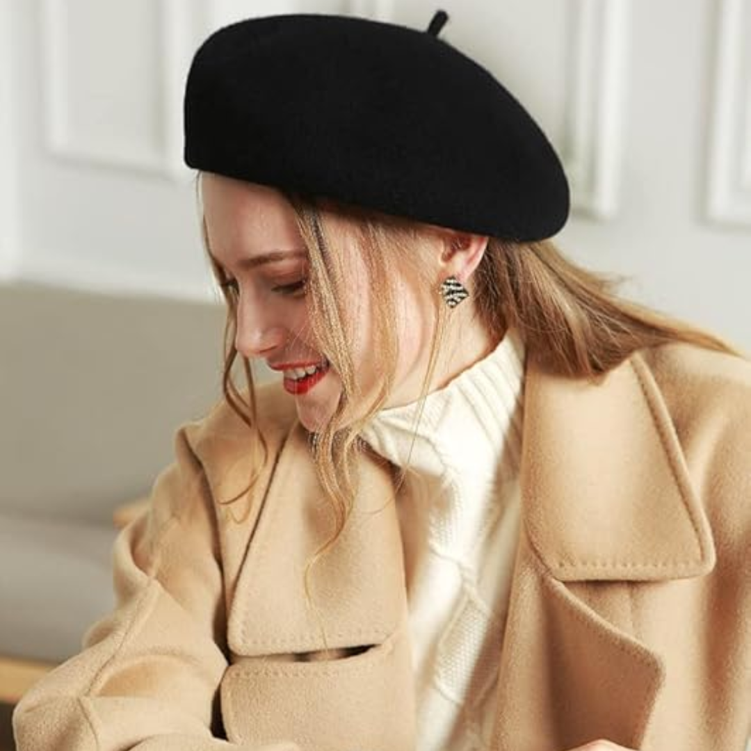 Classic French Wool Beret – Evelyne