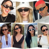 Rectangular Retro Y2K Sunglasses for Summer 2025 - Aria