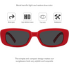 Rectangular Retro Y2K Sunglasses for Summer 2025 - Aria