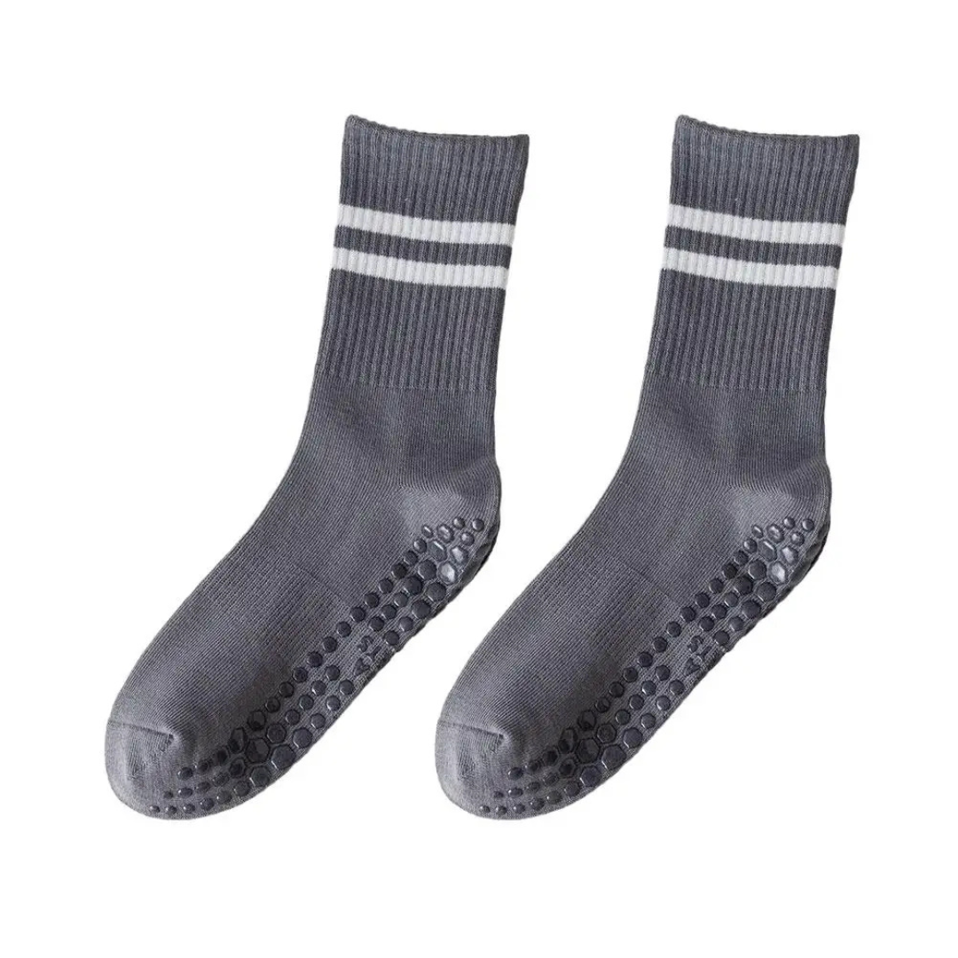 Anti-Slip Mid-Tube Sports Socks for Fitness and Yoga - GripFit