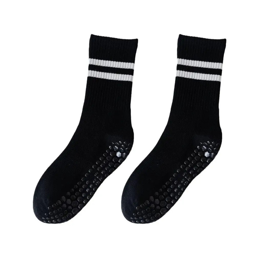 Anti-Slip Mid-Tube Sports Socks for Fitness and Yoga - GripFit