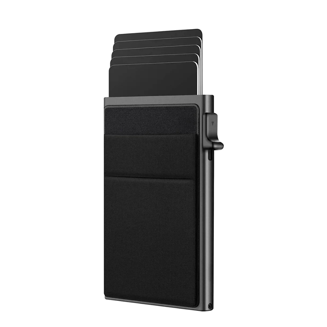 Smart RFID Credit Card Holder - Slim Mini Metal Wallet for Men